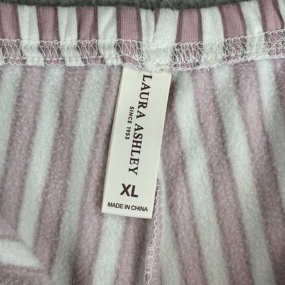 Laura Ashley Pajama Set XL Pink Quiet Luxury Preppy Loungewear Top Pull On Pants - Picture 11 of 12